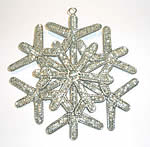 beaded snowflake decoration